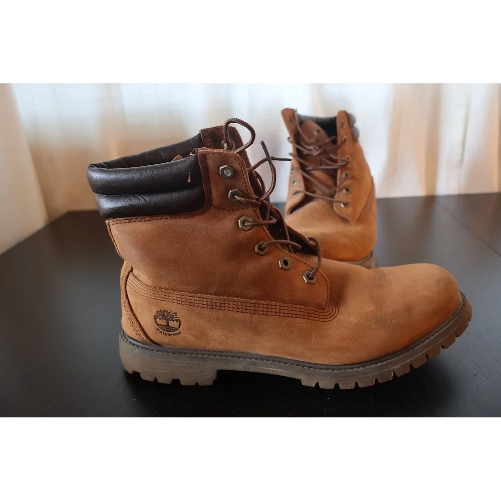 Timberland Waterville Waterproof Brown Nubuck Boots Women's 11M 8305R
